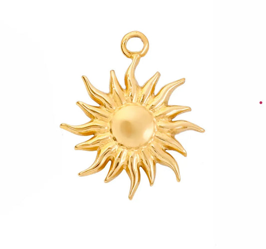 304 Stainless Steel Sun Pendant