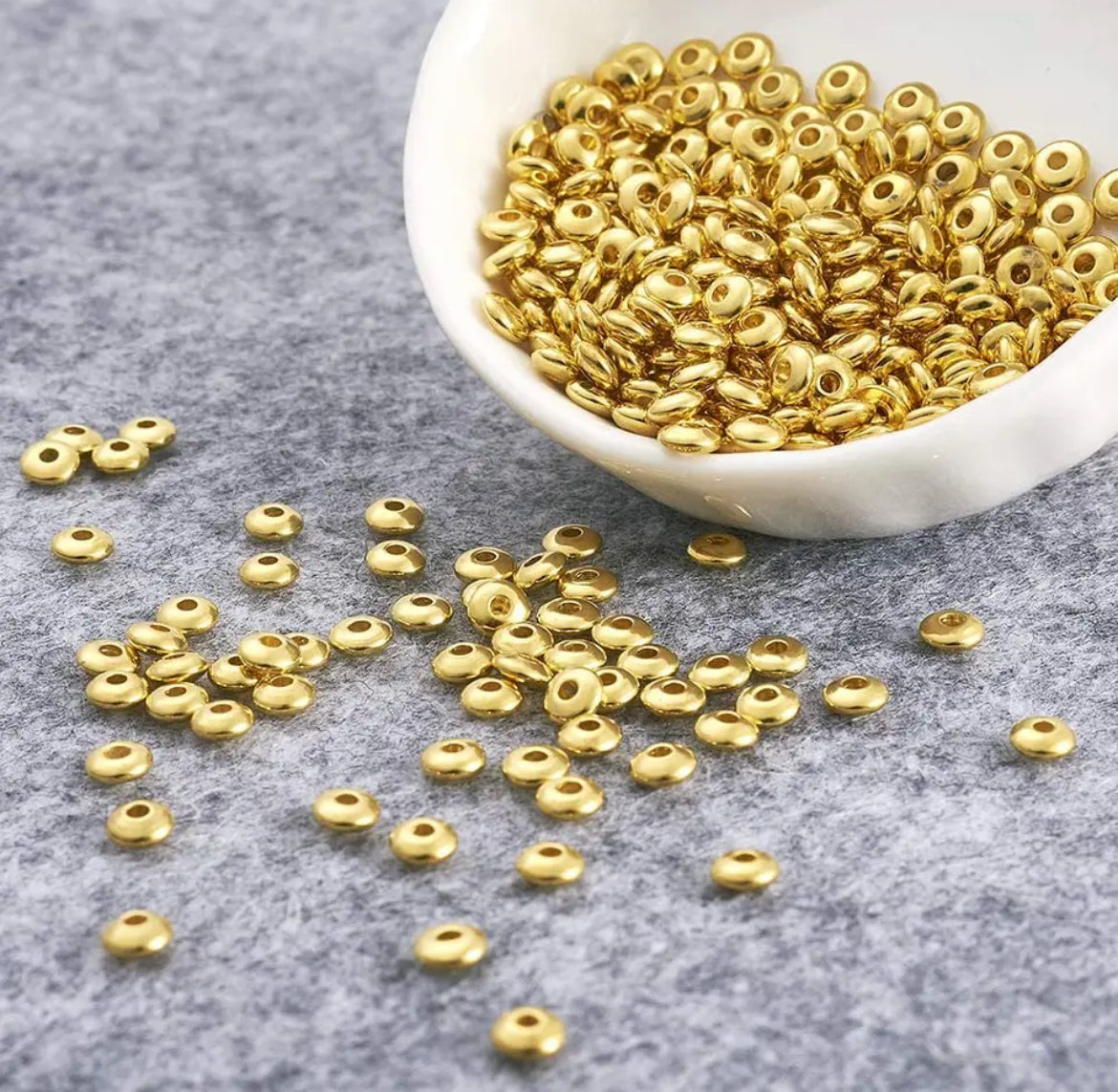 Brass Spacer Beads (Rondelle)