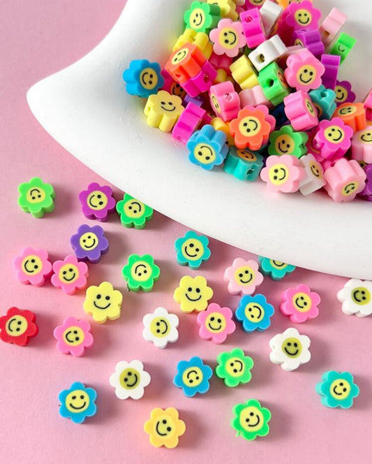 Flower Clay Beads