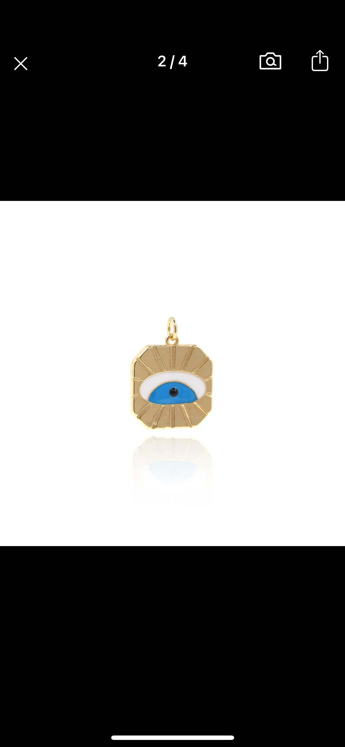 Square with Eye Pendant