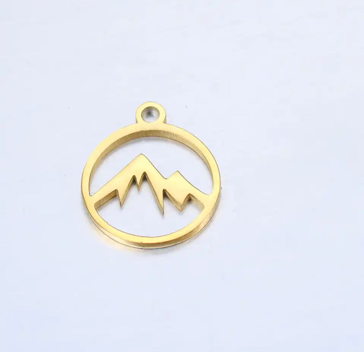 201 Stainless Steel Mountain Pendant