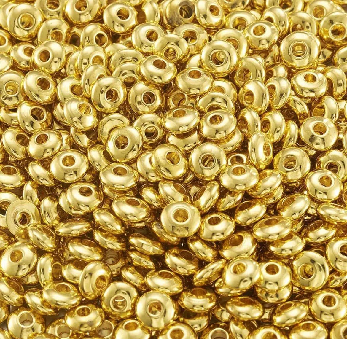 Brass Spacer Beads (Rondelle)