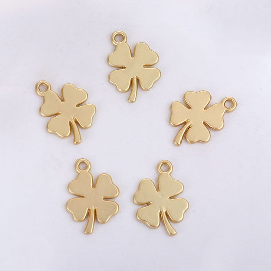 201 Stainless Steel Clover Pendant