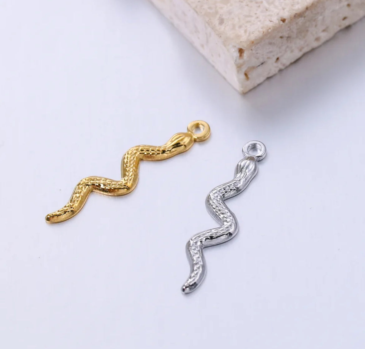 304 Stainless Steel Snake Pendant