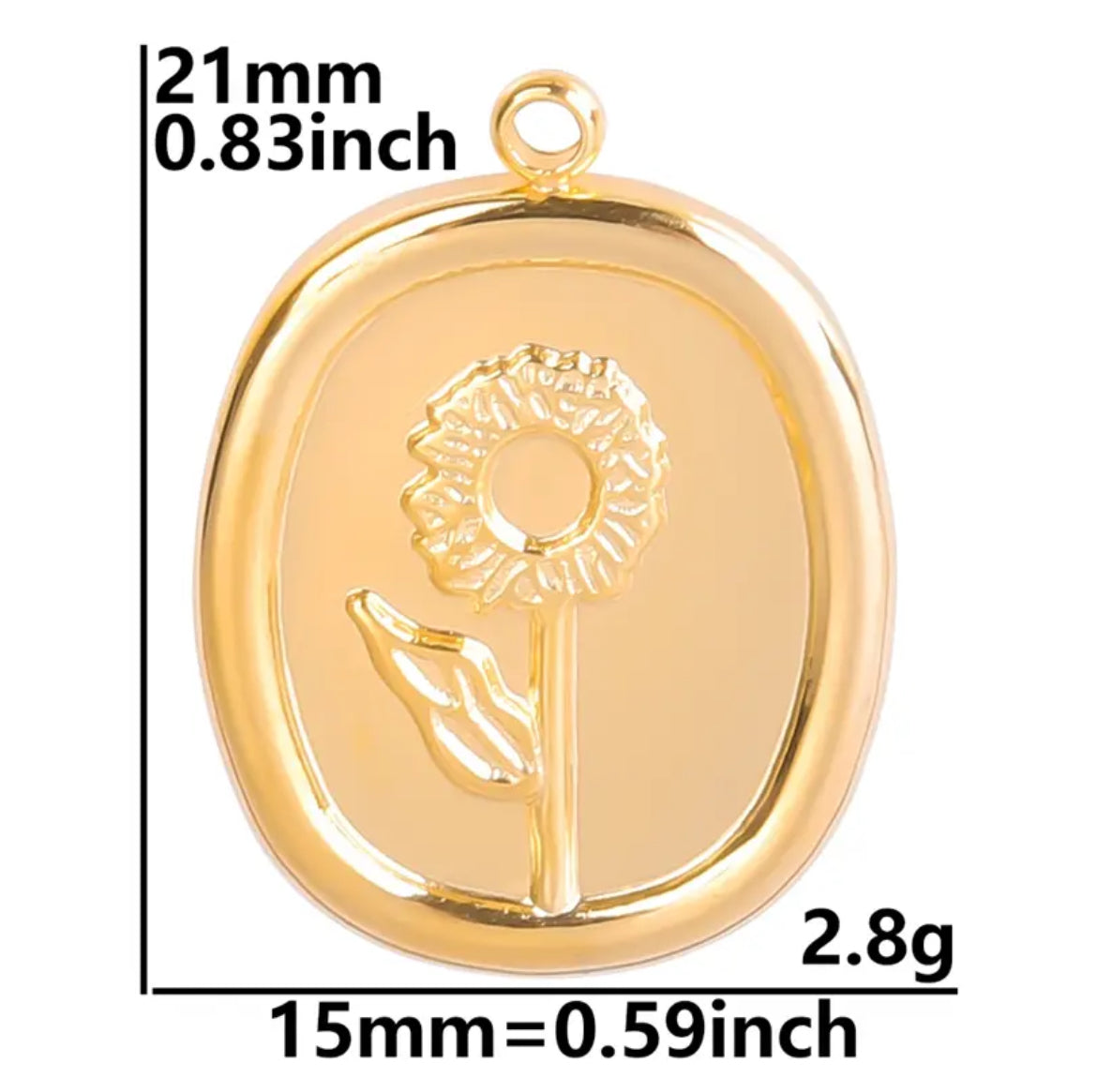 304 stainless steel flower pendant