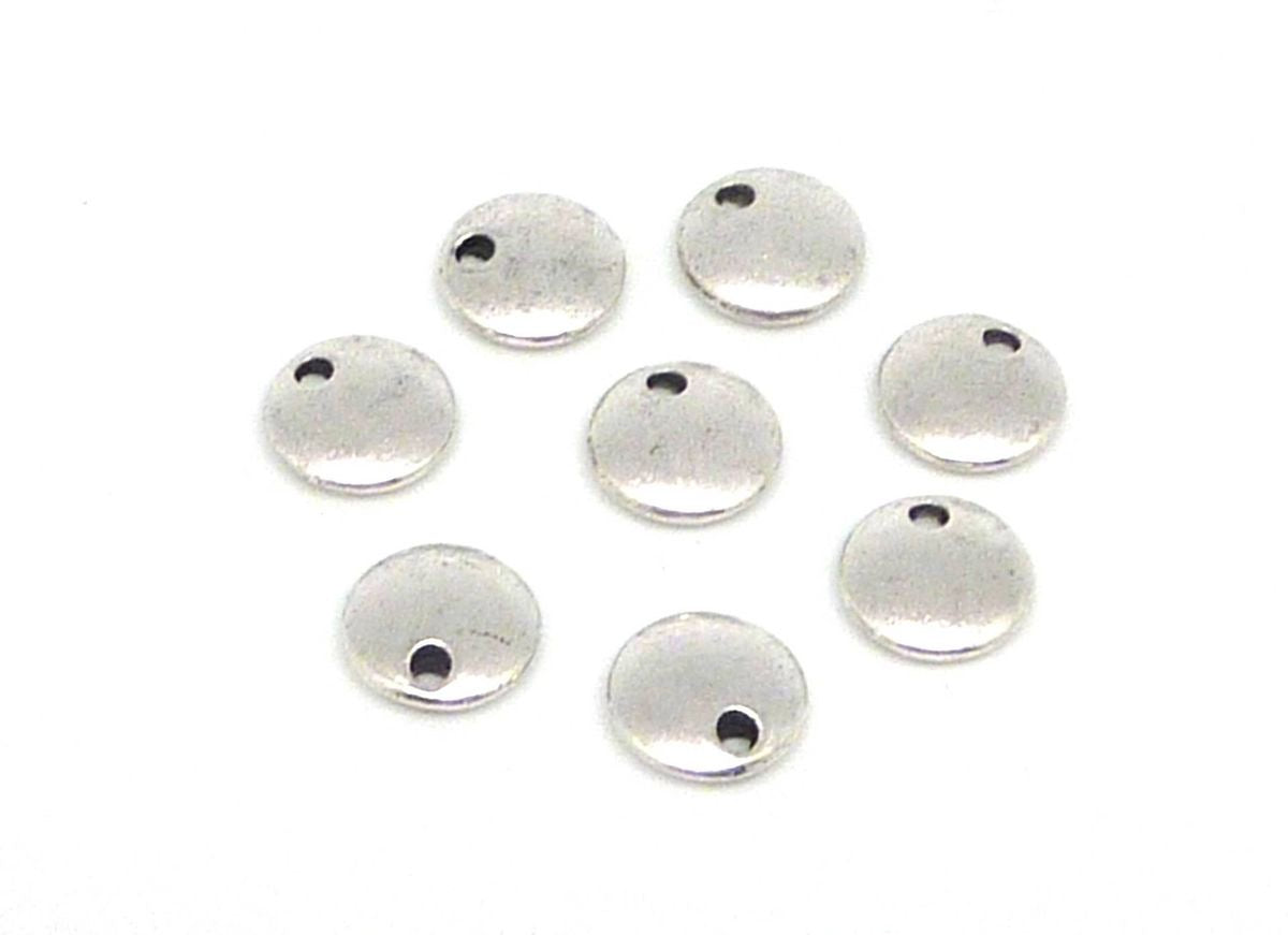 304 stainless steel round charms