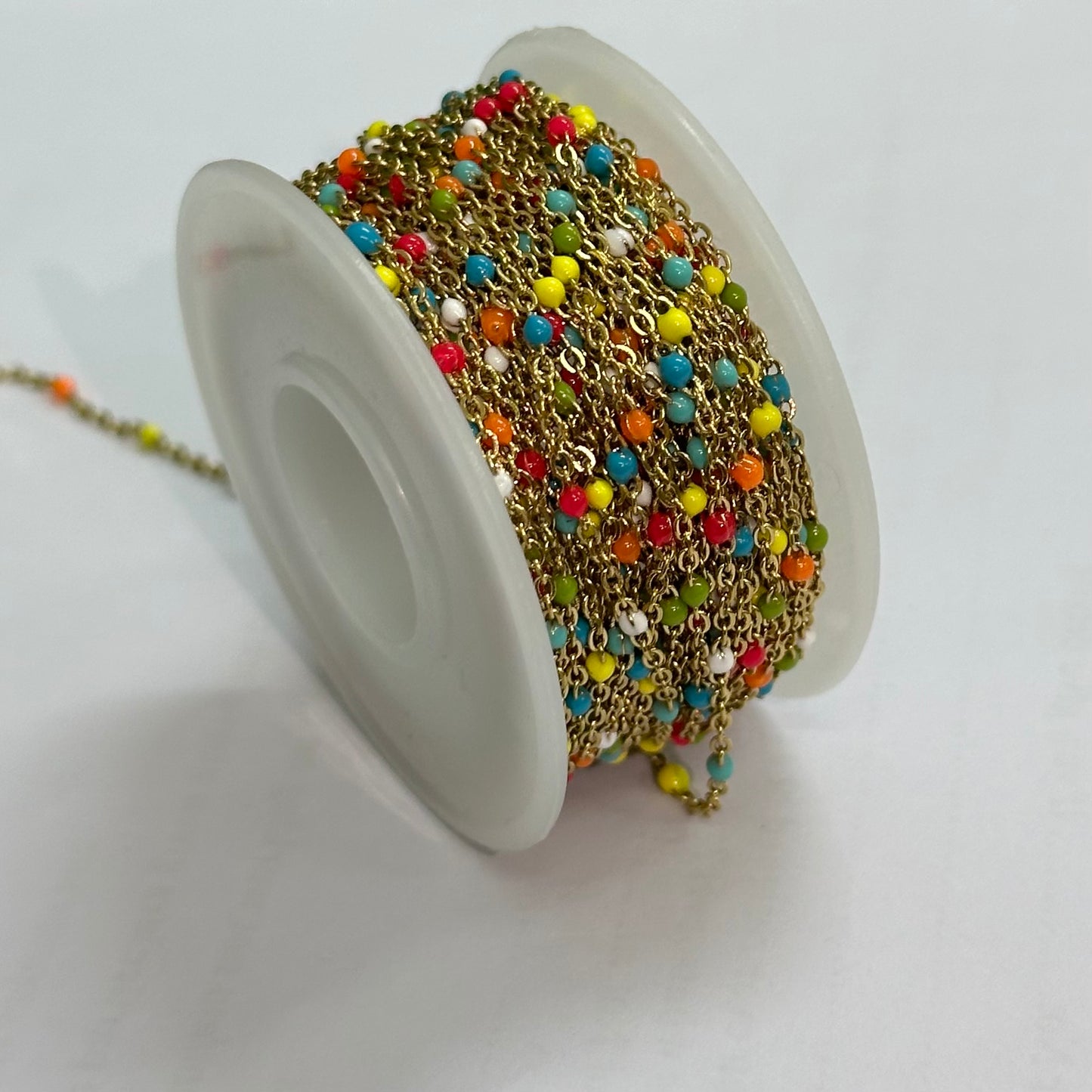 Colorful Enamel Stainless Steel Cable Chain